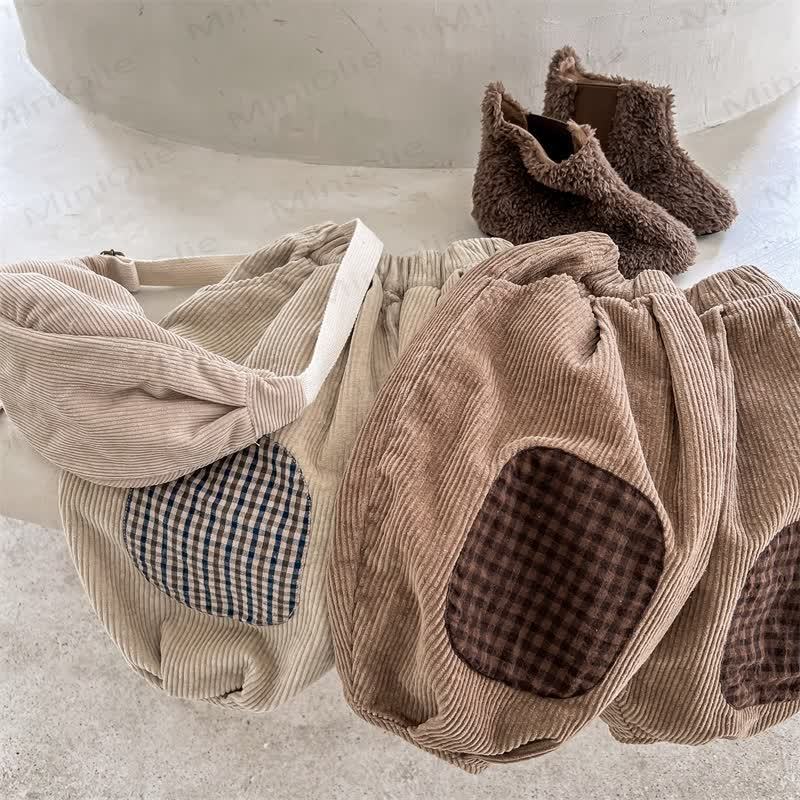 Baby Toddler Girl Plaid Cord Pants - image 11