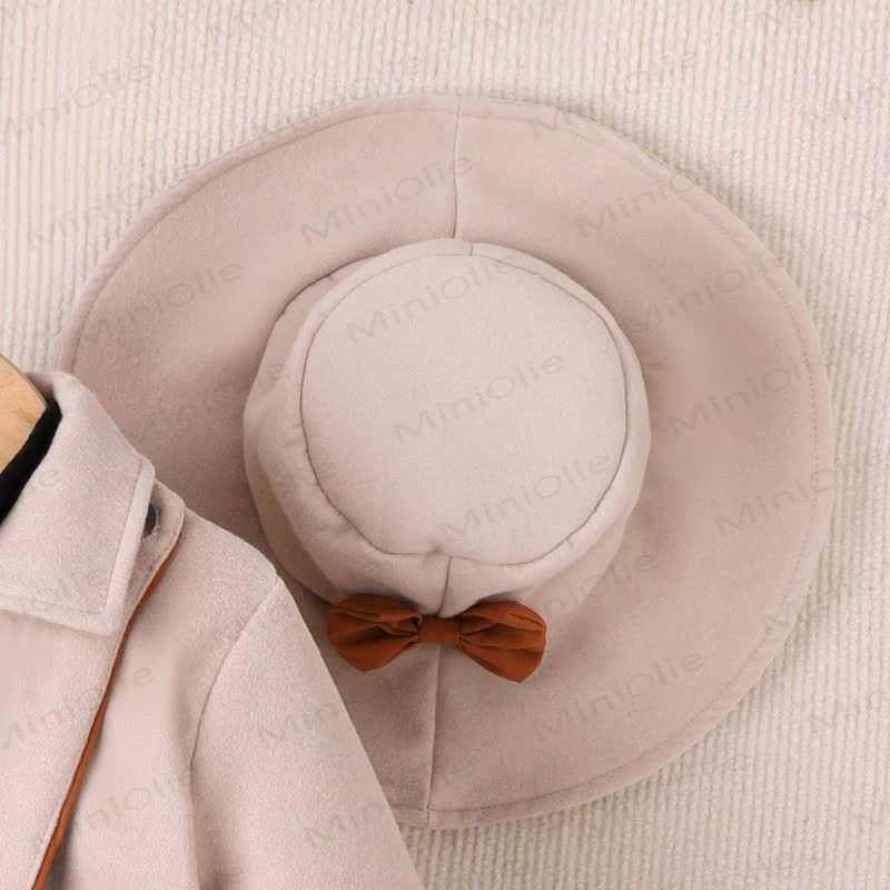 Toddler Kid Lapel Solid Color Pleated Dress - image 11