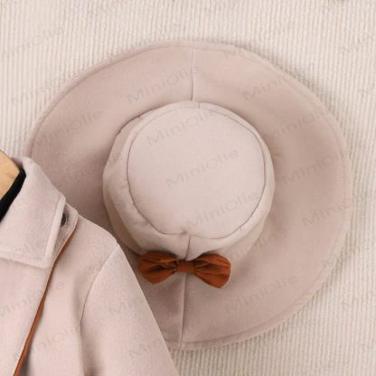 Toddler Kid Lapel Solid Color Pleated Dress - image 11