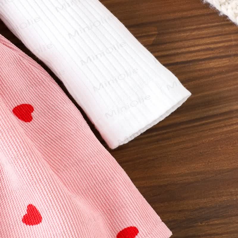 Baby Girl Love Bodysuit & Suspender Dress - image 5