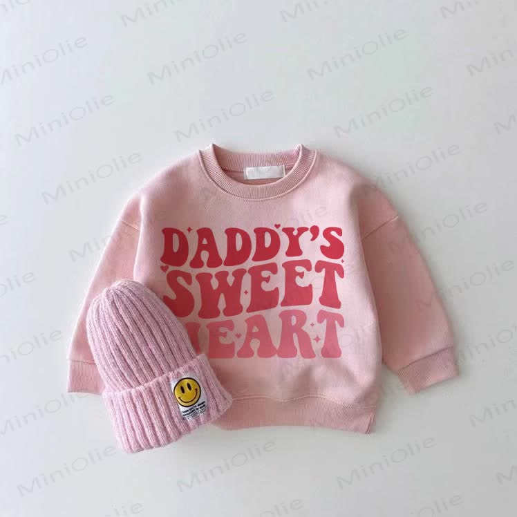 DADDY'S SWEET HEART Baby Toddler Pink Sweatshirt - Pink - 2-3T - image 1