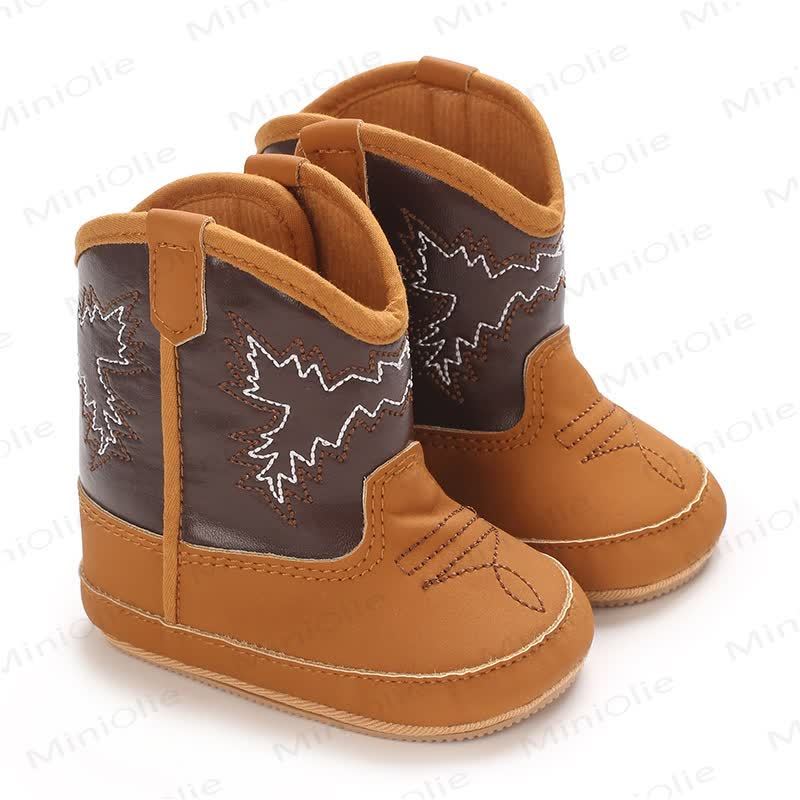 Baby Leaves Embroidered Soft Boots - image 5