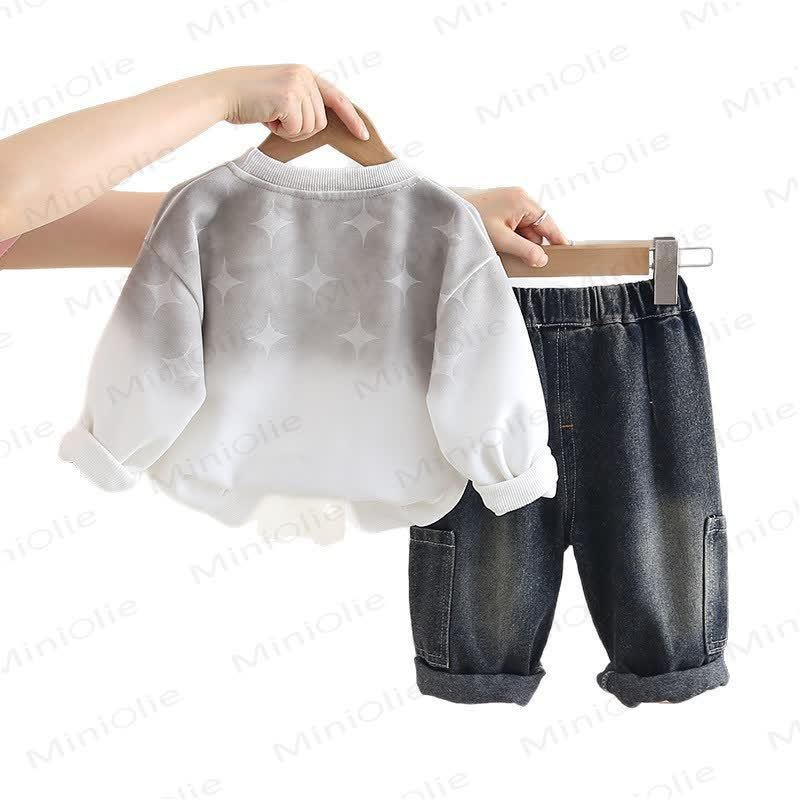 Baby Toddler Boy Denim 2-piece Set - image 3