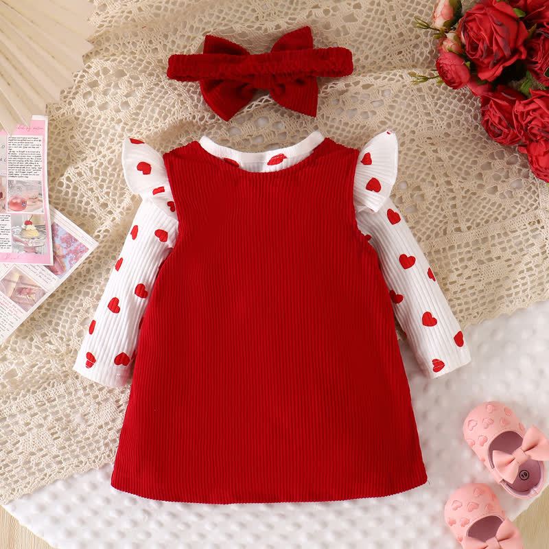 LOVE Baby Girl Bodysuit & Sleeveless Sheep Dress - image 3