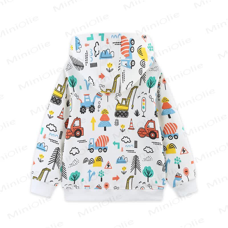 Toddler Kid Boys Cartoon Print Hooded Outerwear - image 2