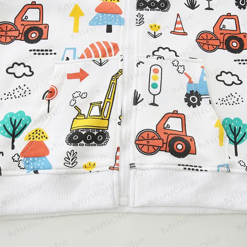 Toddler Kid Boys Cartoon Print Hooded Outerwear - image 3
