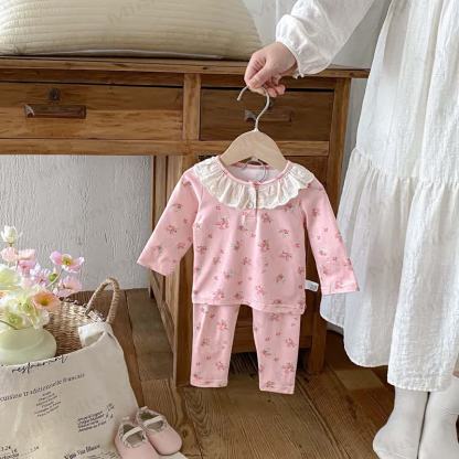 Baby Girl Flower 2-piece Lace Set - image 2