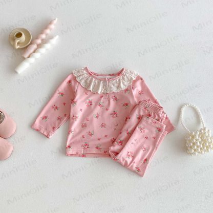 Baby Girl Flower 2-piece Lace Set - image 3
