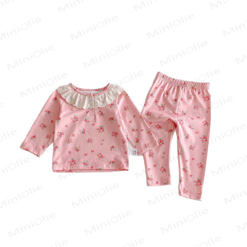 Baby Girl Flower 2-piece Lace Set - image 4
