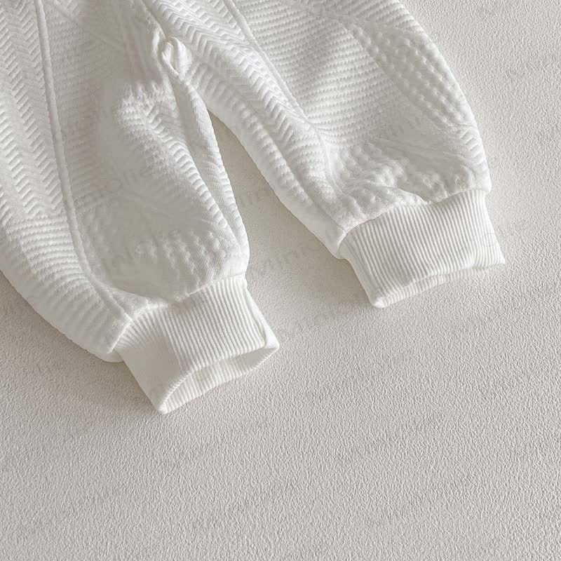 Baby Boy Bear 2-piece White Set - image 11