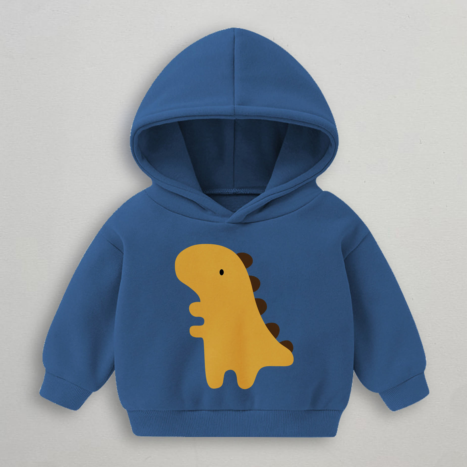 Baby Toddler Cute Dinosaur Blue Hoodie Sweatshirt - Blue - 3-5T - image 1