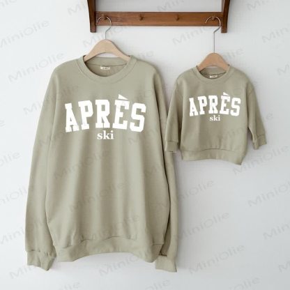 APRES SKI Baby Grey Green Family Sweatshirt  - Grey Green - XL - image 1