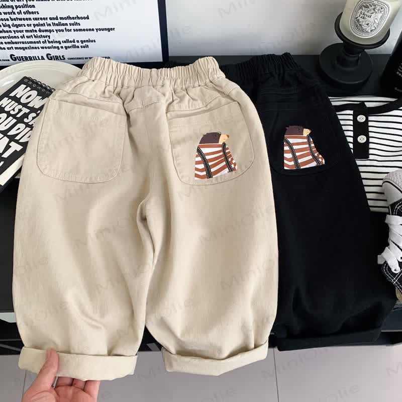 Baby Toddler Bear Pants - Beige - 5-7T - image 2