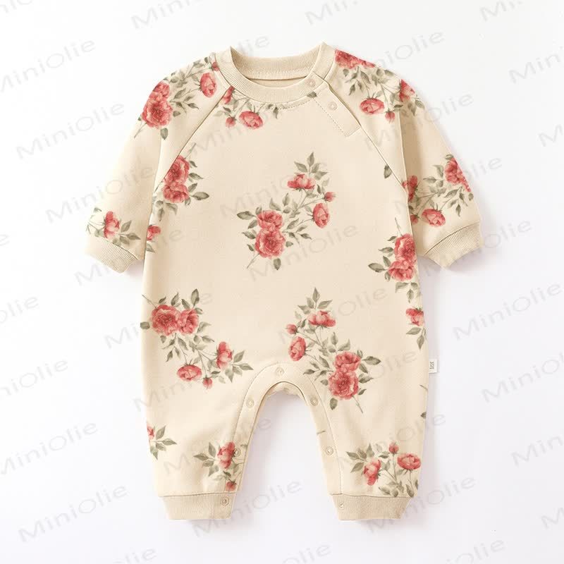Baby Rose Apricot Romper - Apricot - 2-3T - image 1