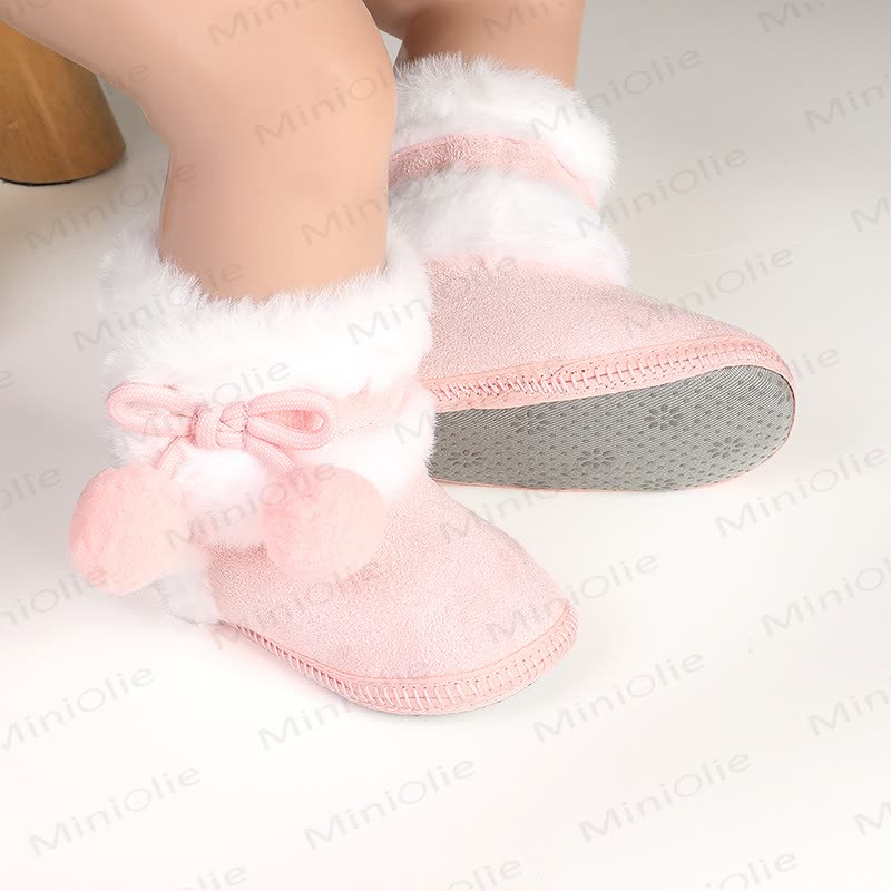 Baby Pompom Fleece Boots - image 22