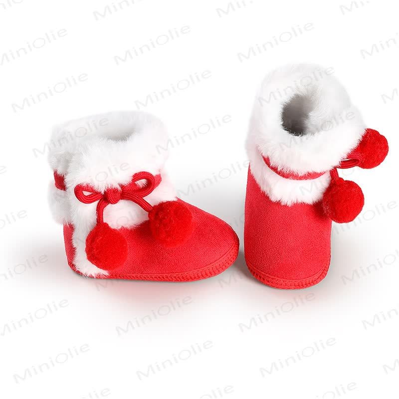 Baby Pompom Fleece Boots - image 4