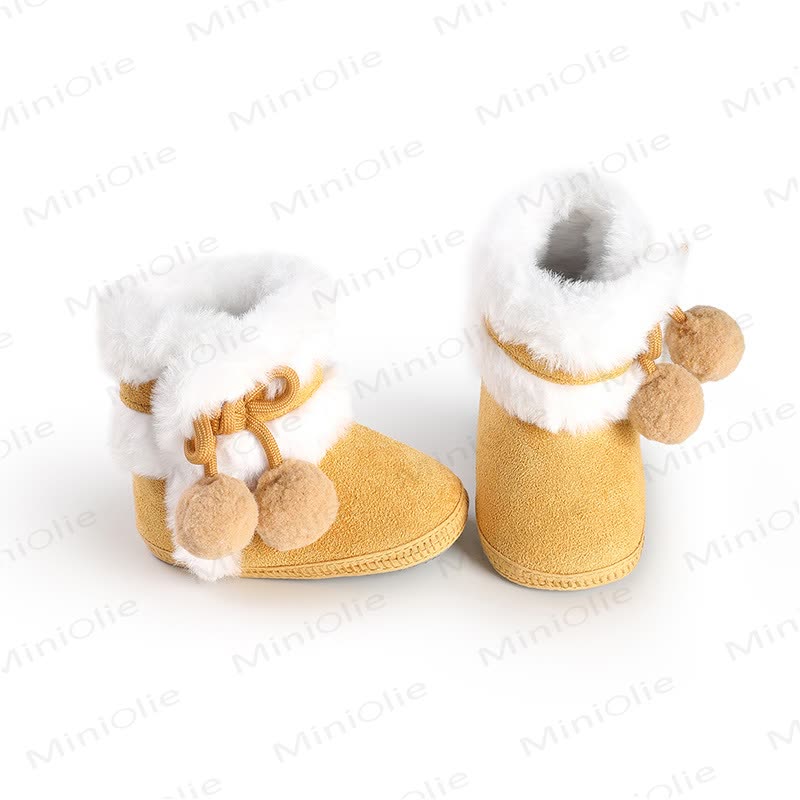 Baby Pompom Fleece Boots - image 33