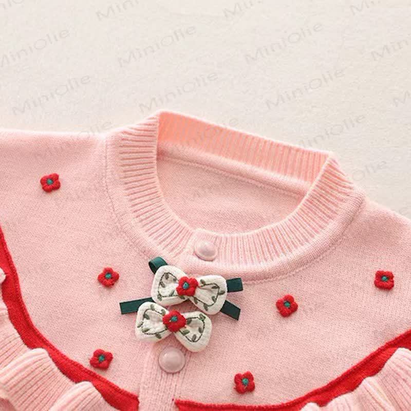 Toddler Girl Flower Sweet Bow Dress - image 6