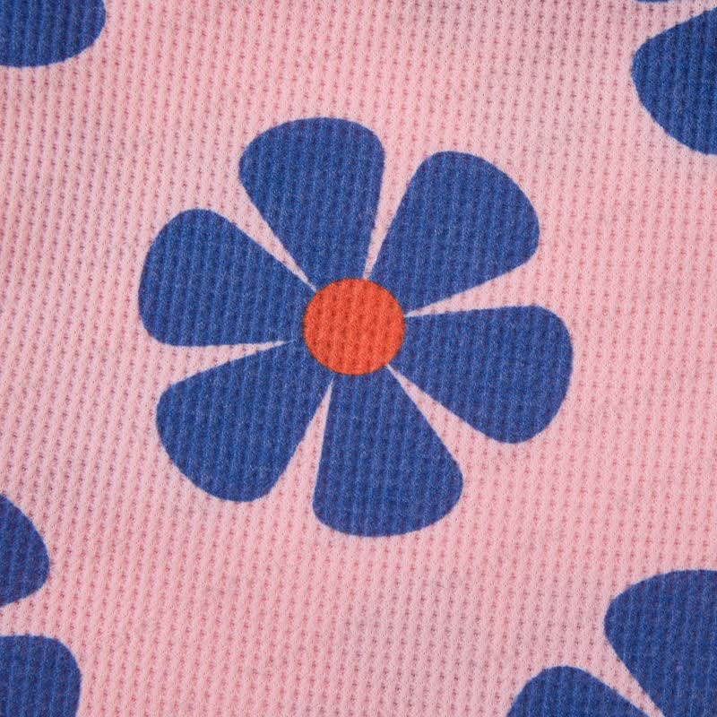 Baby Blue Flowers Pink Waffle 2-piece Set - image 5