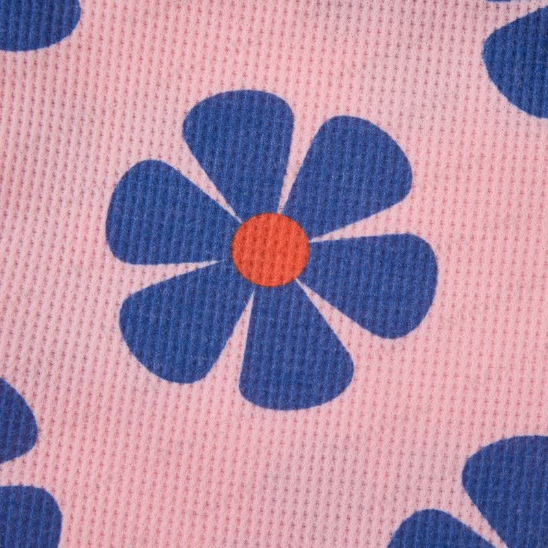 Baby Blue Flowers Pink Waffle 2-piece Set - image 5