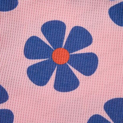 Baby Blue Flowers Pink Waffle 2-piece Set - image 5