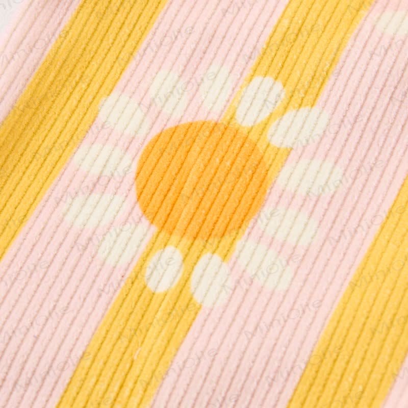 Baby Toddler Striped Sunflower Pants - image 5