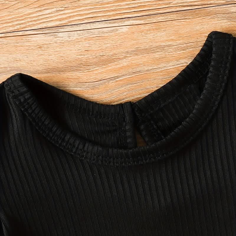 Baby Girl Puff Sleeve Bodysuit & Pants With A Bow - image 5