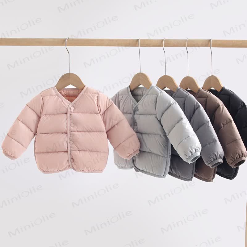 Baby Toddler Solid Color Warm Outerwear - image 1