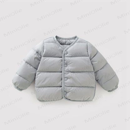 Baby Toddler Solid Color Warm Outerwear - Blue - 5-7T - image 2