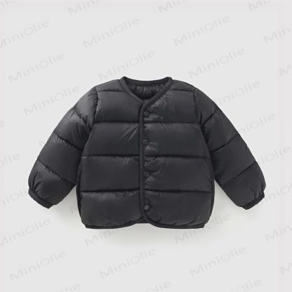 Baby Toddler Solid Color Warm Outerwear - Black - 5-7T - image 6