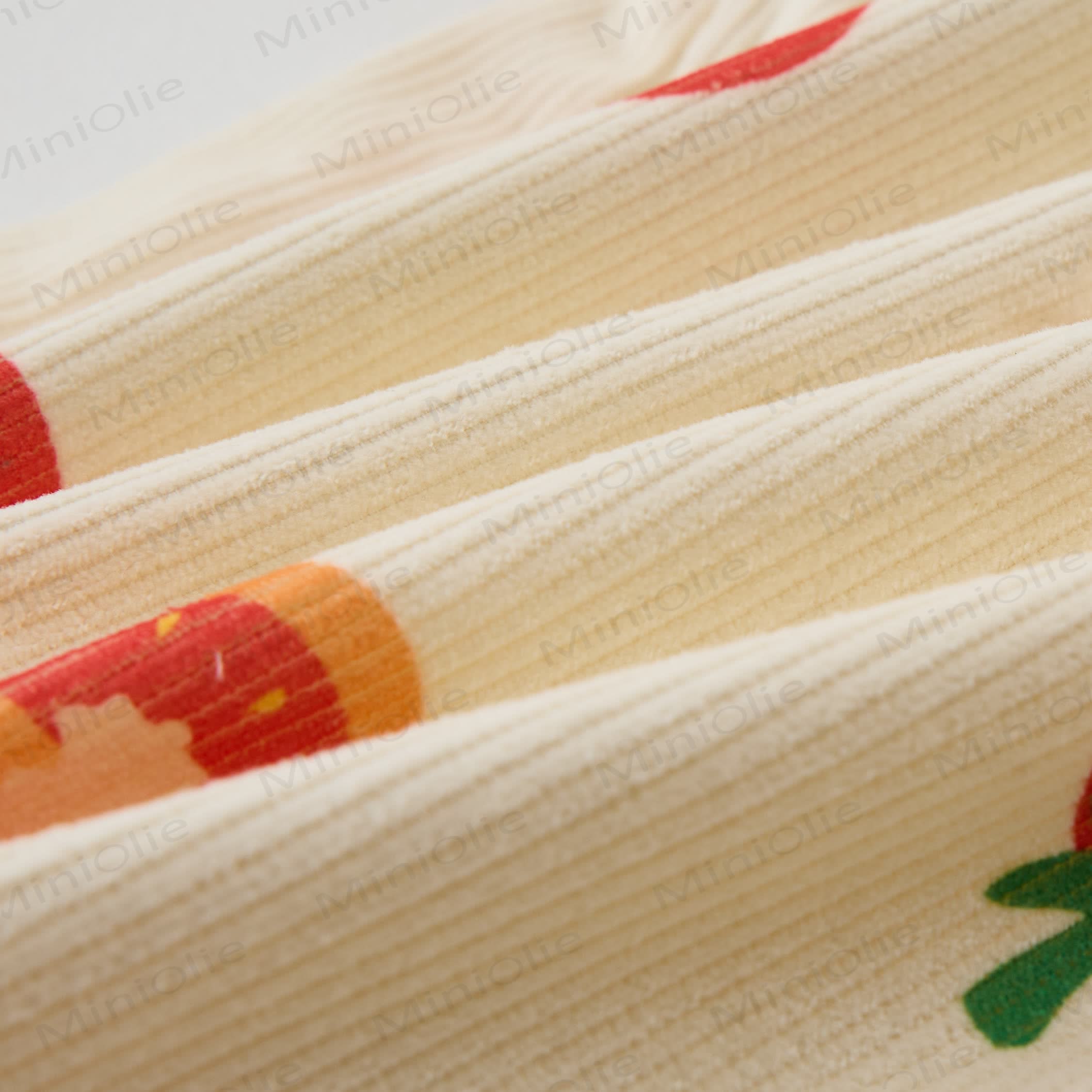 Baby Toddler Tomato Beige Corduroy Overalls  - image 5