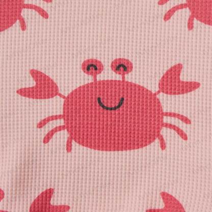 Baby Waffle Pink Smiling Crab Sweatshirt 2-piece Set - image 5