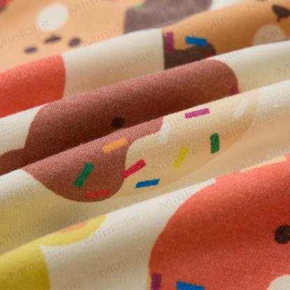 Baby Animal Donuts Beige Romper - image 5