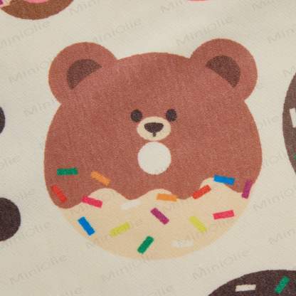 Baby Animal Donuts Beige Romper - image 6