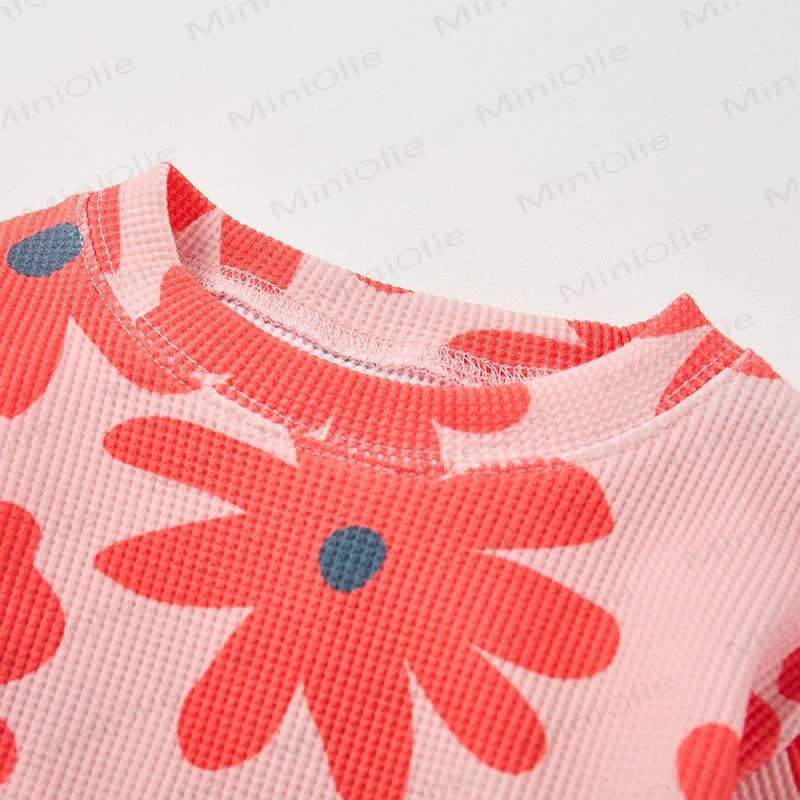 Baby Floral Pink Waffle 2-piece Set - image 5