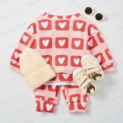 Baby Love Pink Waffle 2-piece Set - image 3