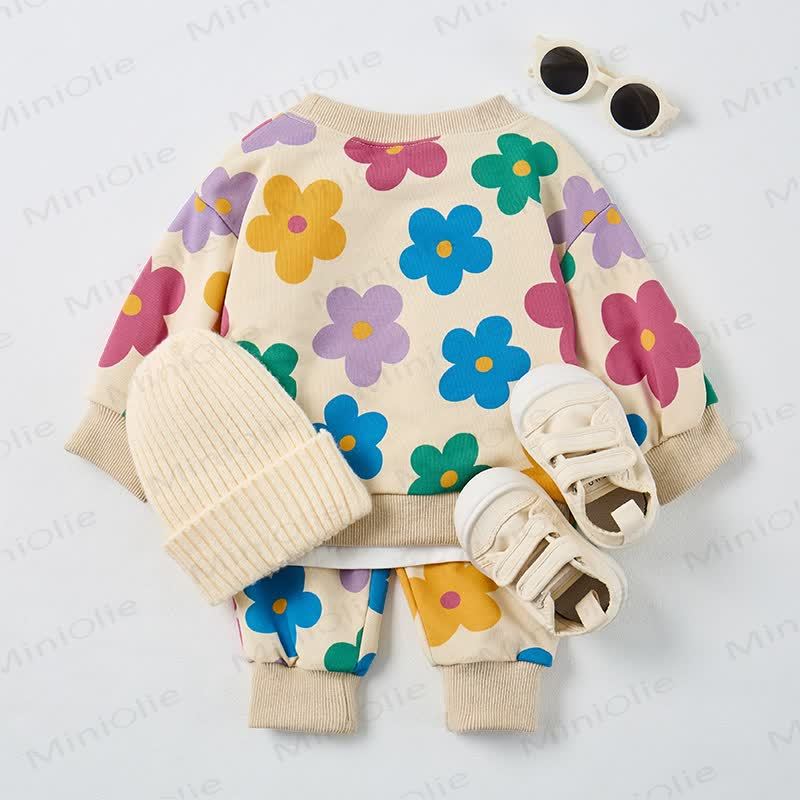 Baby Beige Colorful Floral 2-piece Set - image 3