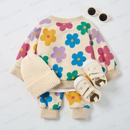Baby Beige Colorful Floral 2-piece Set - image 3