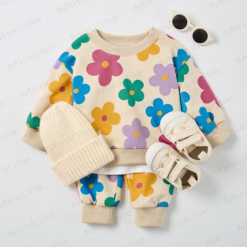 Baby Beige Colorful Floral 2-piece Set - image 2