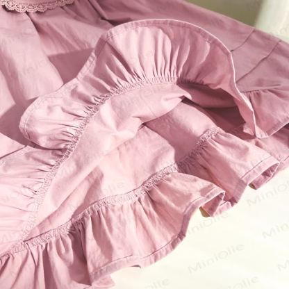 Toddler Girl Embroidery Flower Baby Collar Dress - image 11