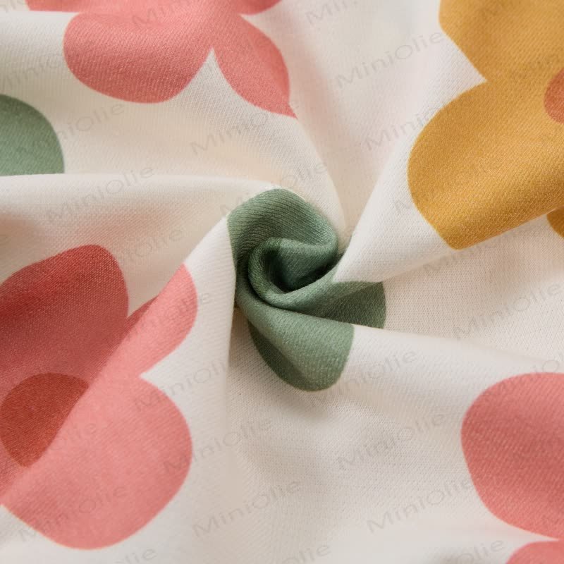  Baby Toddler Beige Floral Lapel 2-piece Set - image 5