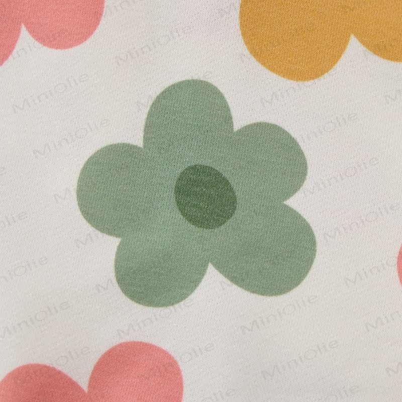  Baby Toddler Beige Floral Lapel 2-piece Set - image 6