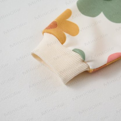  Baby Toddler Beige Floral Lapel 2-piece Set - image 7