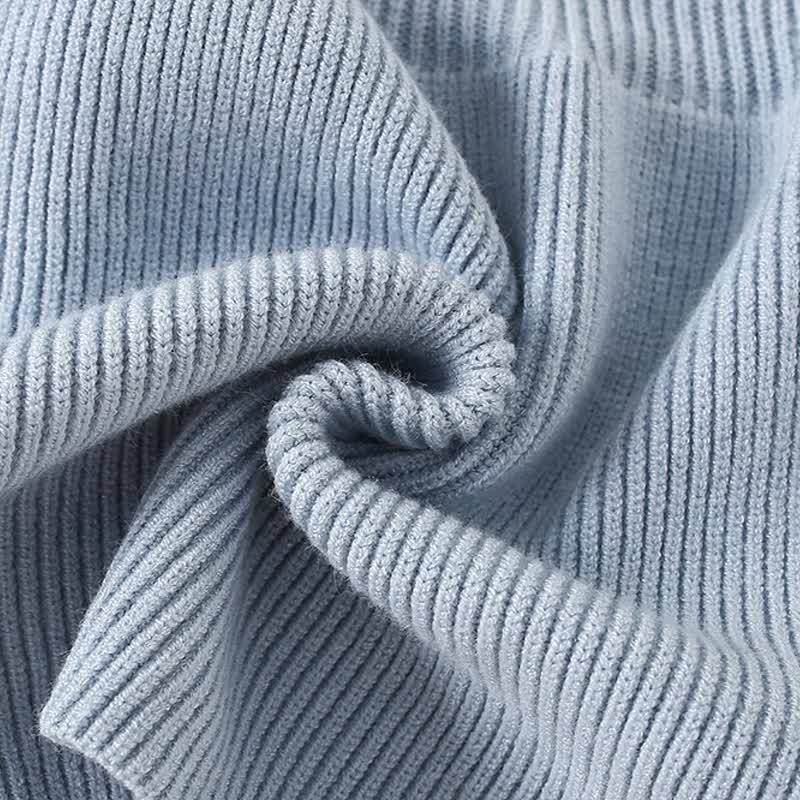 Toddler Girl Flower Lapel Knit Dress - image 12