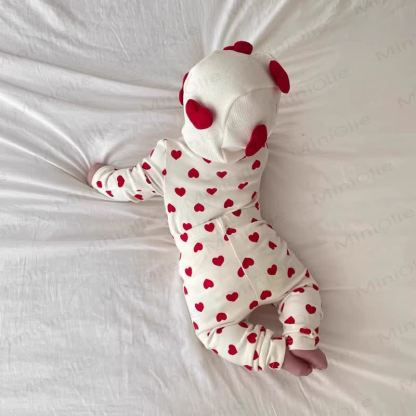 Baby Love/Stripe/Dot 2-piece Set - Beige Love - 18-24M - image 1