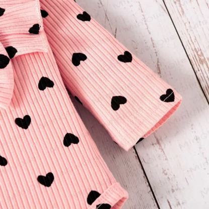 Baby Girl Love Flying Sleeves Bow Romper & Pants With A Bow - image 10