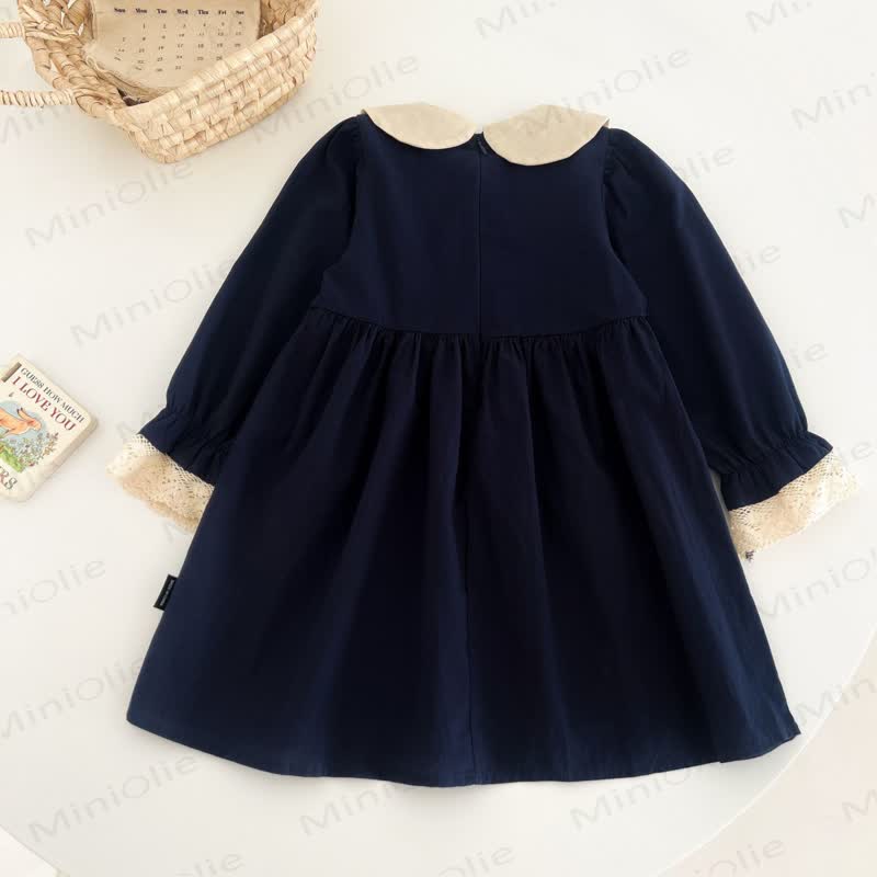 Baby Toddler Girl Embroidered Bunny Dress - image 2