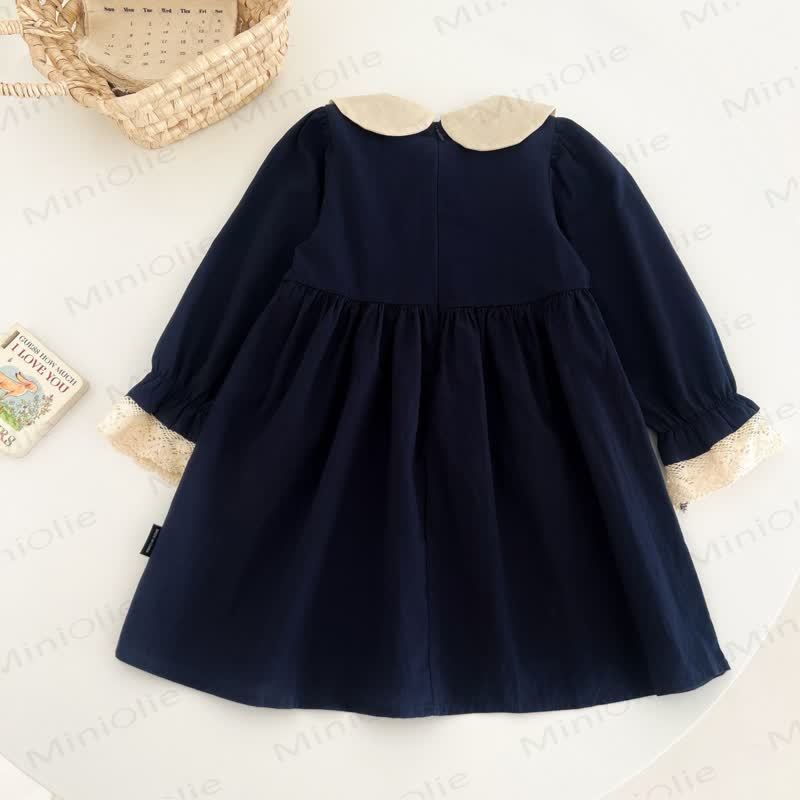 Baby Toddler Girl Embroidered Bunny Dress - image 2