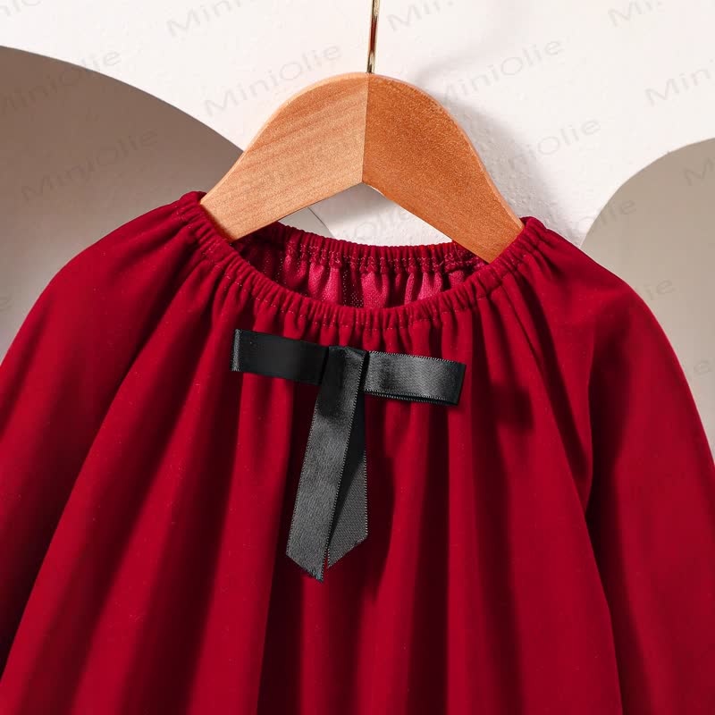 Baby Toddler Girl Bow Ruffles Dress - image 3