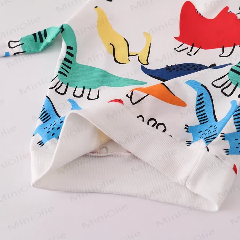 Toddler Girl Dinosaur Print Knit Sweatshirt  - image 3